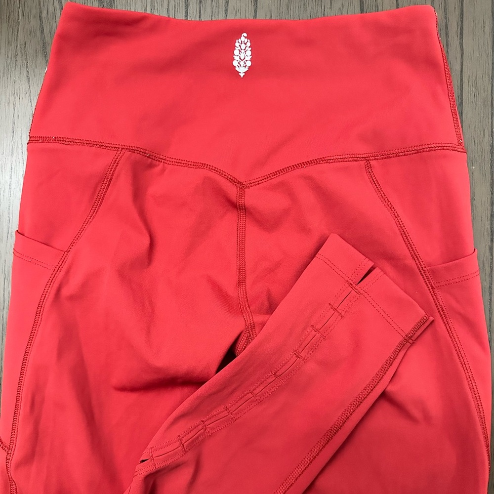 Free People Movement Burnt Orange/burnt red/clay leggings